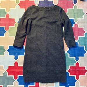 Uniqlo Black and Gray Houndstooth sheath dress